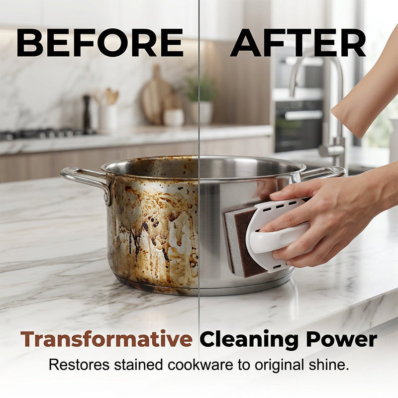 🧽🔥2026 HOT SALE🍳Emery Sponge Scrubber – Removes burnt grease & rust instantly-A01