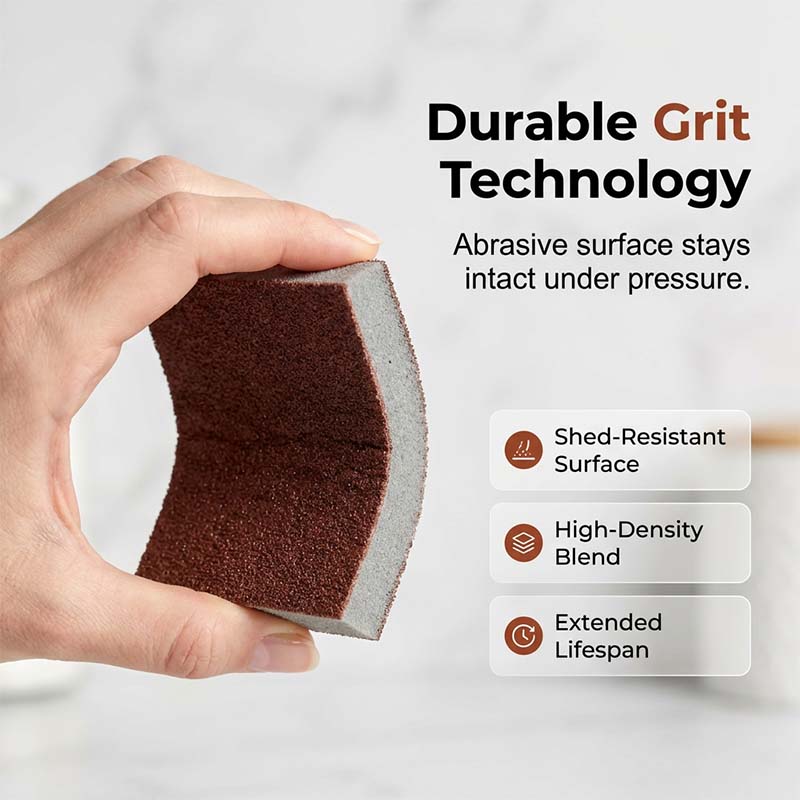 🧽🔥2026 HOT SALE🍳Emery Sponge Scrubber – Removes burnt grease & rust instantly-A01