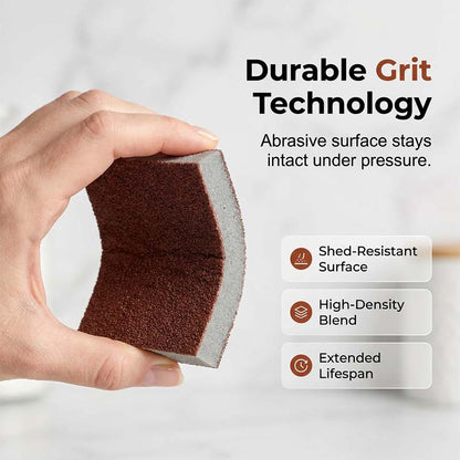 🧽🔥2026 HOT SALE🍳Emery Sponge Scrubber – Removes burnt grease & rust instantly-A01