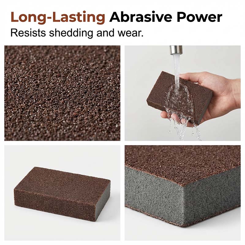 🧽🔥2026 HOT SALE🍳Emery Sponge Scrubber – Removes burnt grease & rust instantly-A01