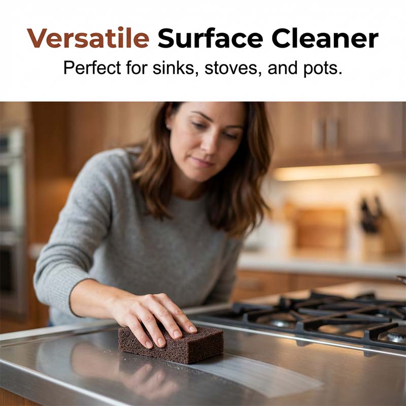 🧽🔥2026 HOT SALE🍳Emery Sponge Scrubber – Removes burnt grease & rust instantly-A01
