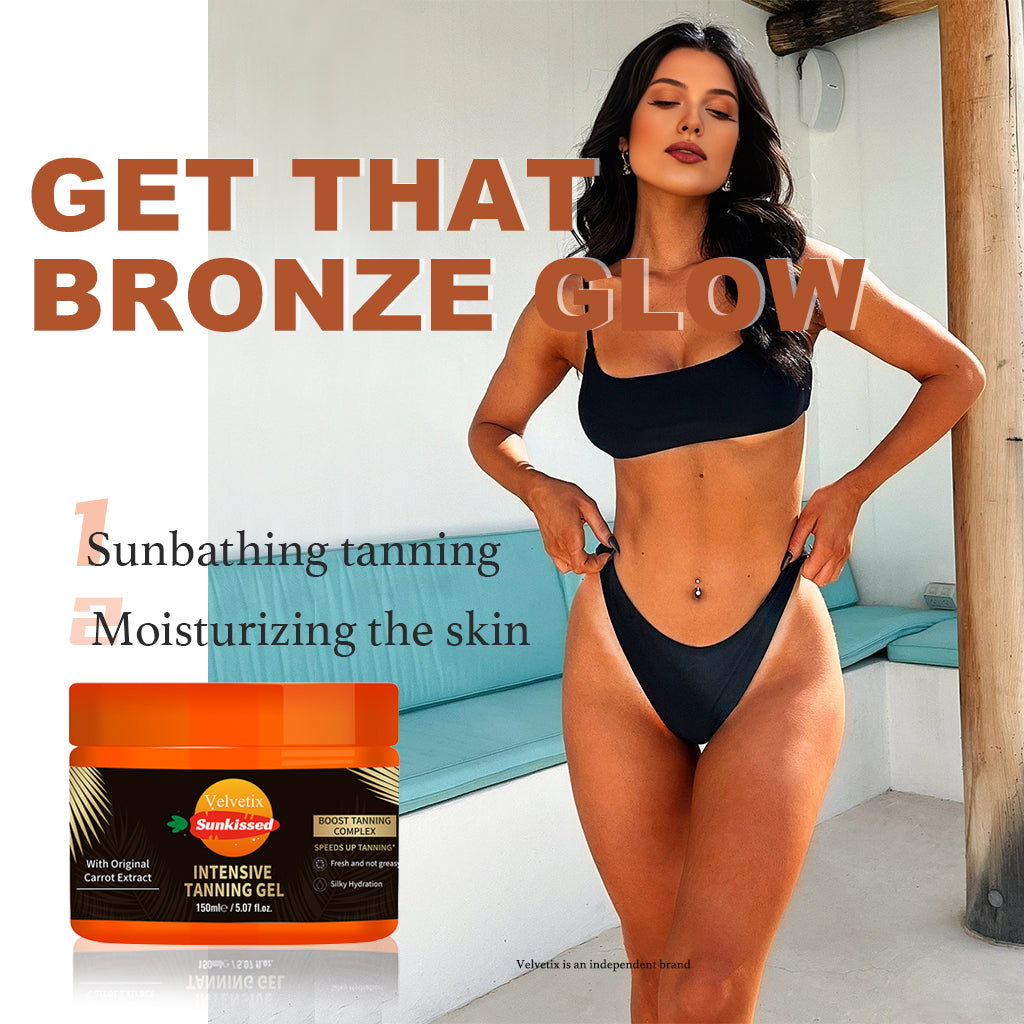 ⚡Crazy-Sale⚡60k-Sold⚡Velvetix Tanning Gel – 5.07oz Fast Tan Accelerator for Outdoor Use-A01