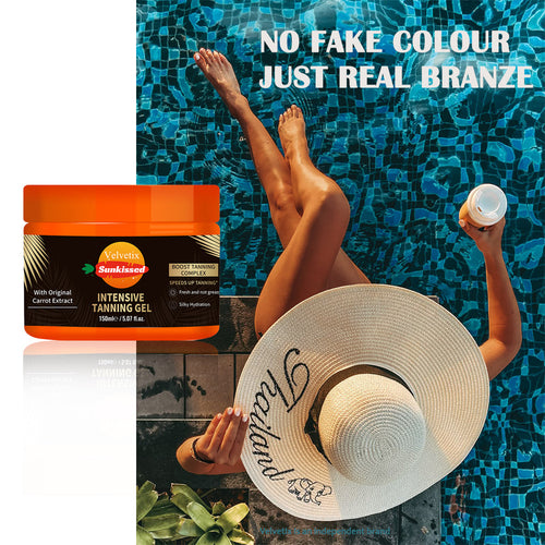⚡Crazy-Sale⚡60k-Sold⚡Velvetix Tanning Gel – 5.07oz Fast Tan Accelerator for Outdoor Use-A01